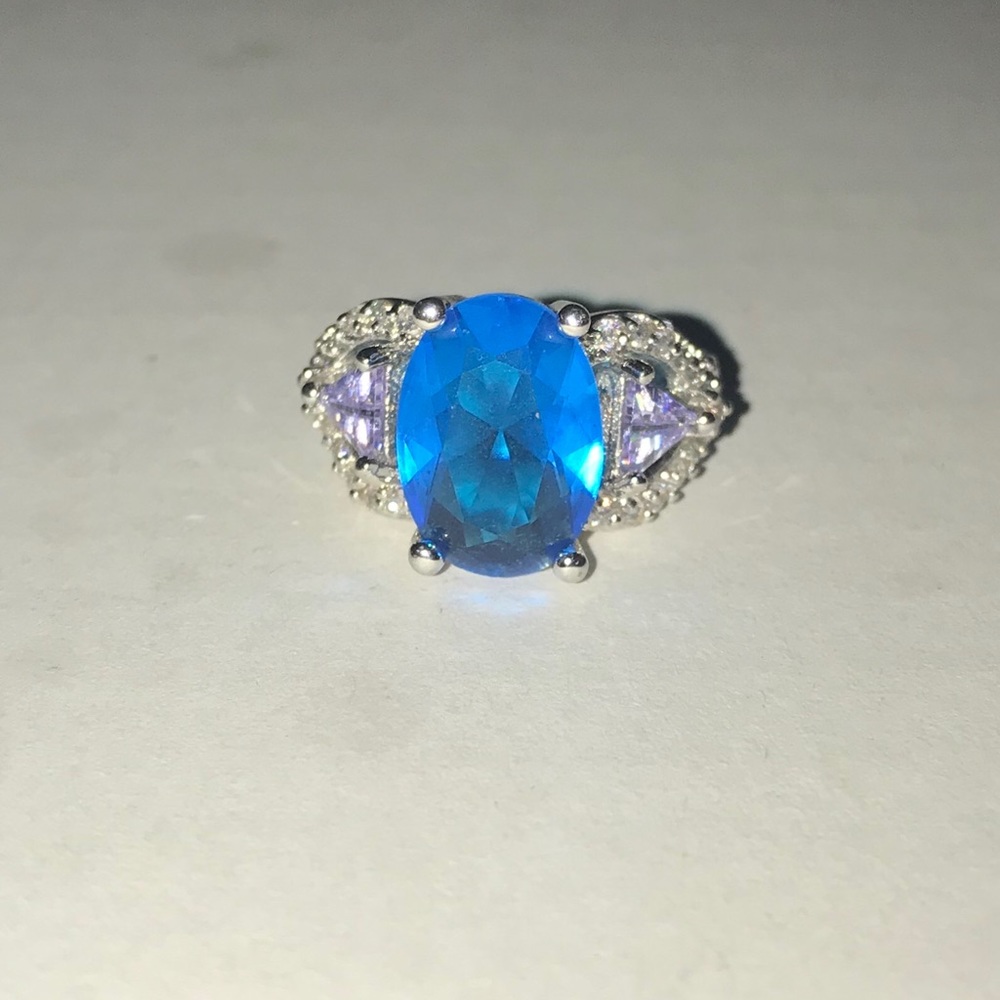 Blue Stone Ring - image 2